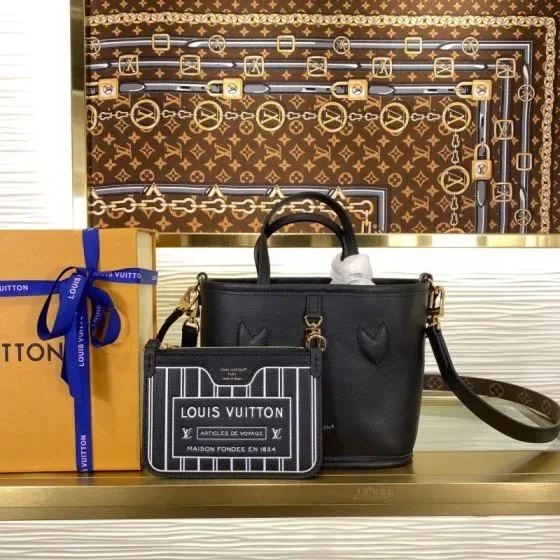 Louis Vuitton Neverfull Bb Black Tote Bag