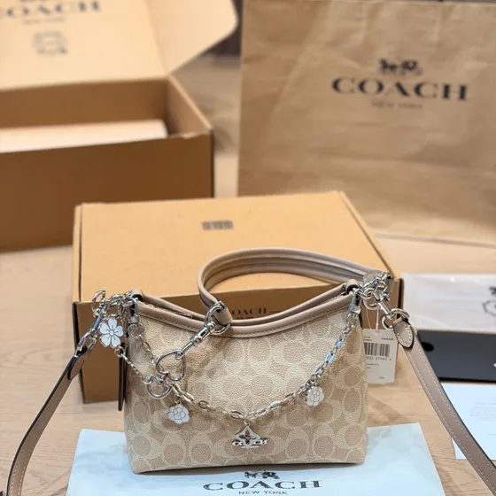 Coach Juliet Sac épaule 21 Beige Sac épaule