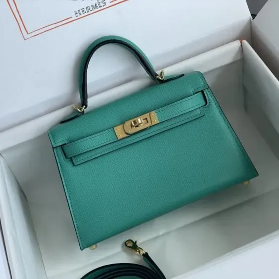 Hermes Kelly Green Top Handle