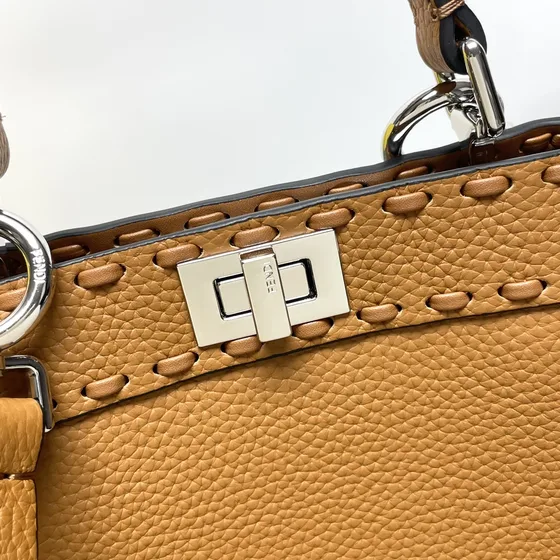 Fendi Peekaboo Iseeu Small Brown Top Handle