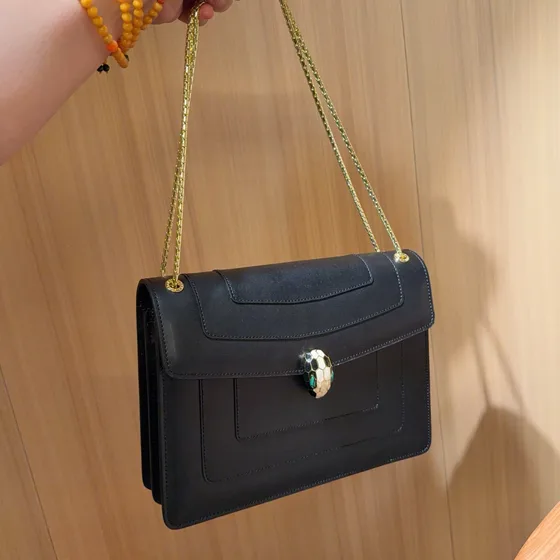 Bvlgari Serpenti Forever Noir Sac épaule