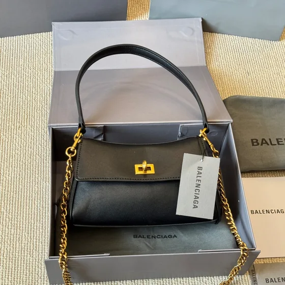 Balenciaga Rodeo Flap Mini Bag Preto Bolsa de ombro