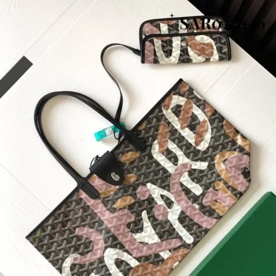 Goyard Saint Louis Pm Black Tote Bag
