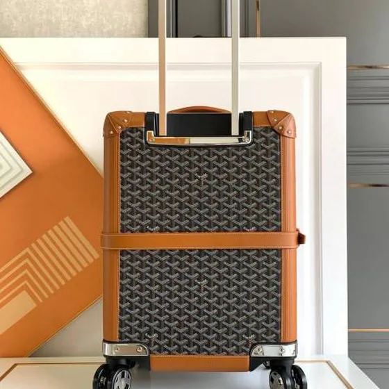 Goyard valigia Nero Tan travel Nero Tan Goyardine