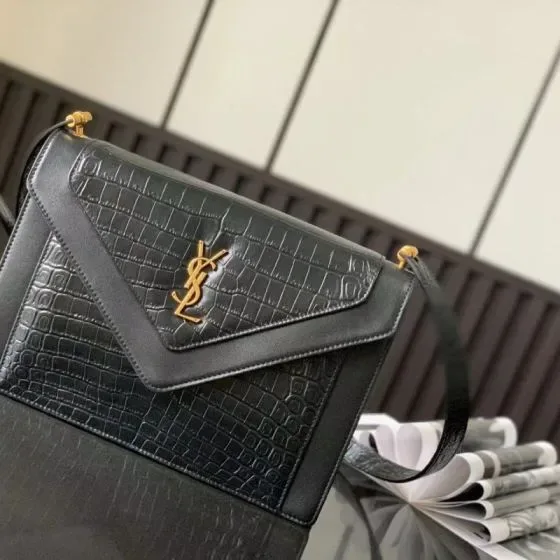YSL Cassandra Black Shoulder Bag