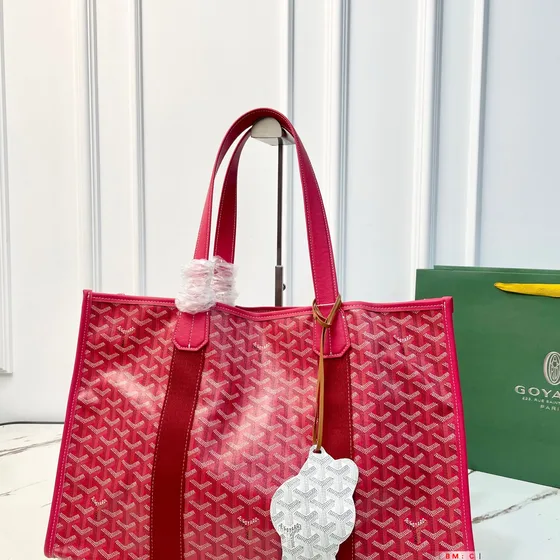 Goyard Villette Tote Red Blue Tote Bag