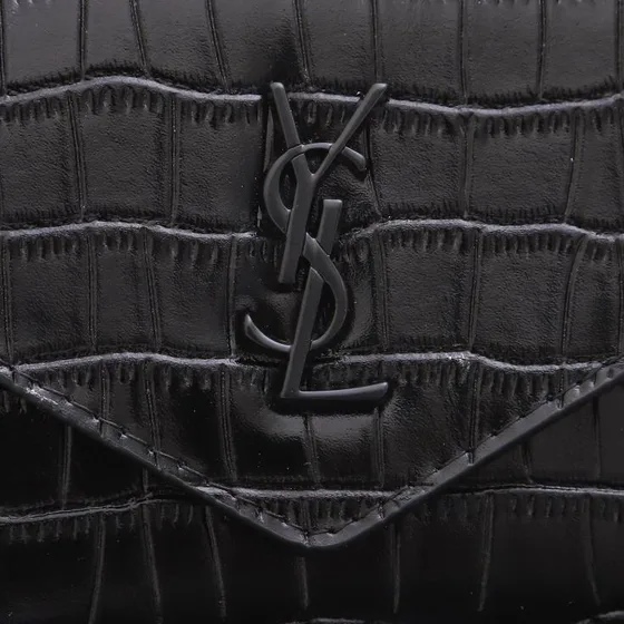 YSL Cassandre Envelope Cartera Negro Cartera