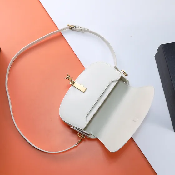 YSL Zoe Camera Bag Blanco Crossbody