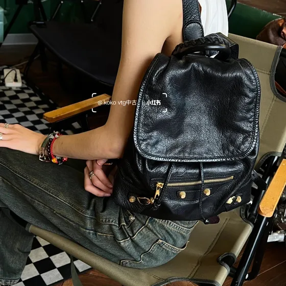 Balenciaga City Backpack Black Backpack