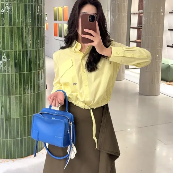 Loewe Twin S Box Backpack สีฟ้า Backpack