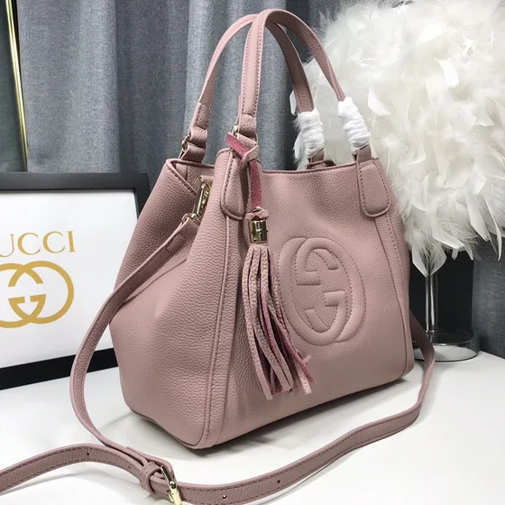 Gucci Soho Anse supérieure Bag Dusty Rose 30x26x14cm Anse supérieure
