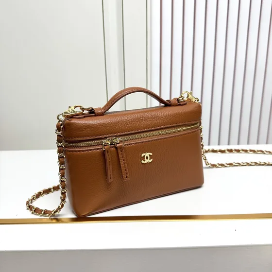 Chanel Vanity Case Coklat Vanity