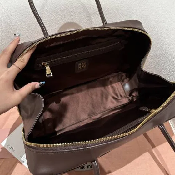 Miu briefcase Brown work