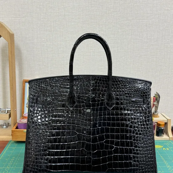 Hermes Birkin Siyah Üst sap