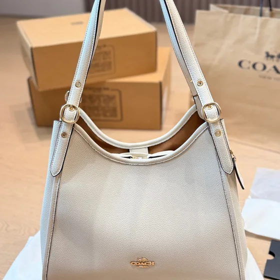 Coach Day Tote Hvit Shopperveske