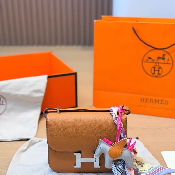 Hermes Constance Marrom Crossbody