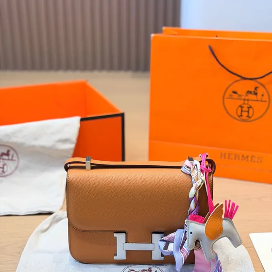 Hermes Constance Marrom Crossbody