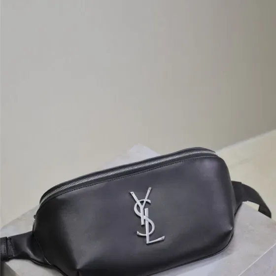 YSL Cassandre Classic Belt Bag Black Belt Bag