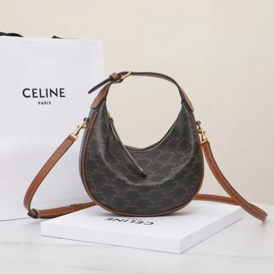 Celine Heloise Bag Dark Brown Hobo