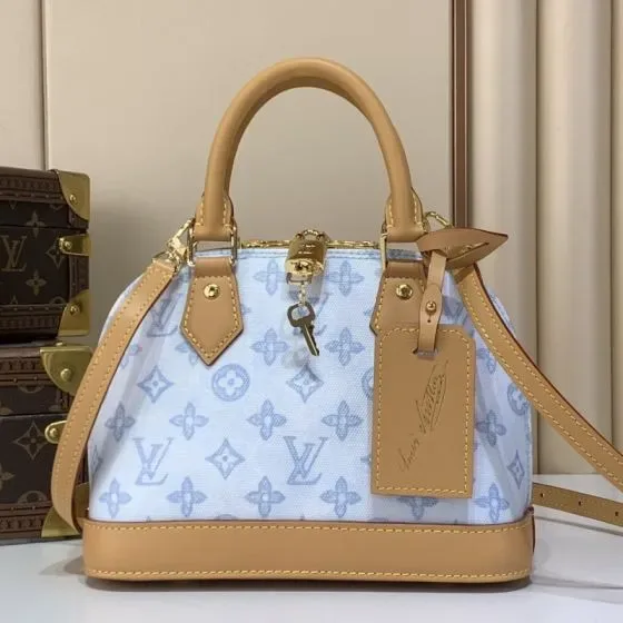 Louis Vuitton Alma Bb Light Blue Top Handle