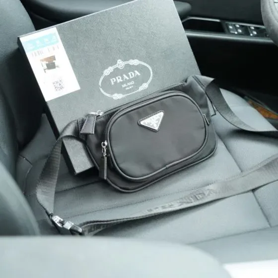 Prada Re-Nylon Belt Bag Black Belt Bag