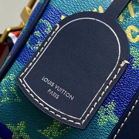 Louis Vuitton Keepall Bandouli re 25 Monogram Surfin Biru Hijau 25 crossbody