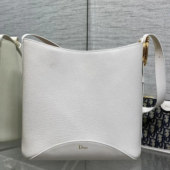 Dior Medium Dior Chambord Bucket Bag White Shoulder Bag