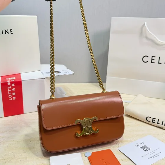 Celine Triomphe Noir Sac épaule