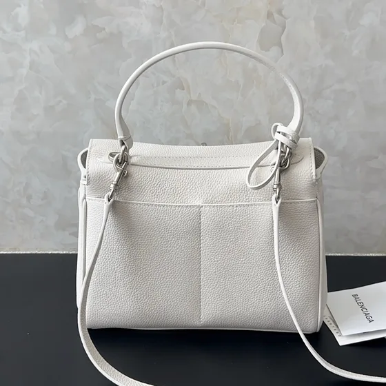 Balenciaga Rodeo Mini Tophåndtag Bag Hvid Tophåndtag