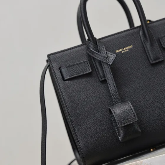 YSL Sac De Jour Nano Hitam Top Handle
