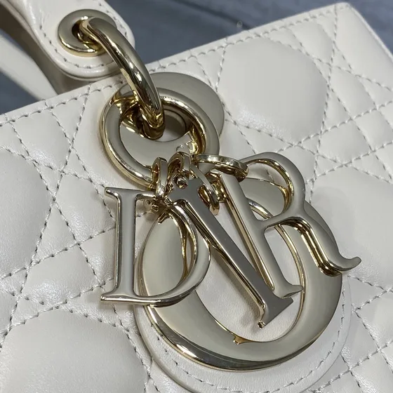 Dior Lady D-Joy Putih Top Handle