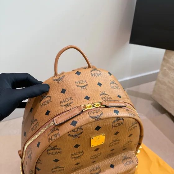 MCM Stark Backpack Cognac Backpack
