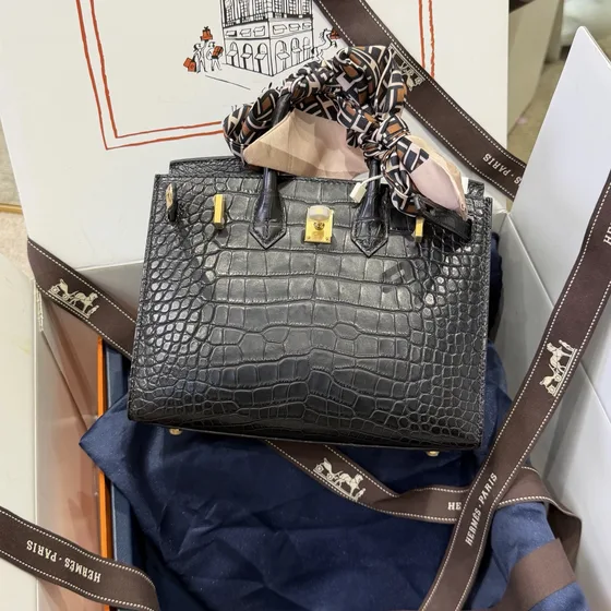 Hermes Birkin 20 Faubourg Sellier Black (Multi-Accent Yellow/Orange) 20cm Top Handle