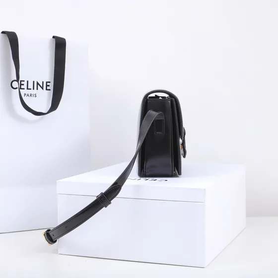 Celine Triomphe Noir Sac épaule