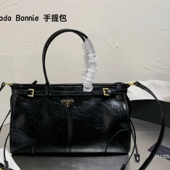 Prada Bonnie Black Top Handle