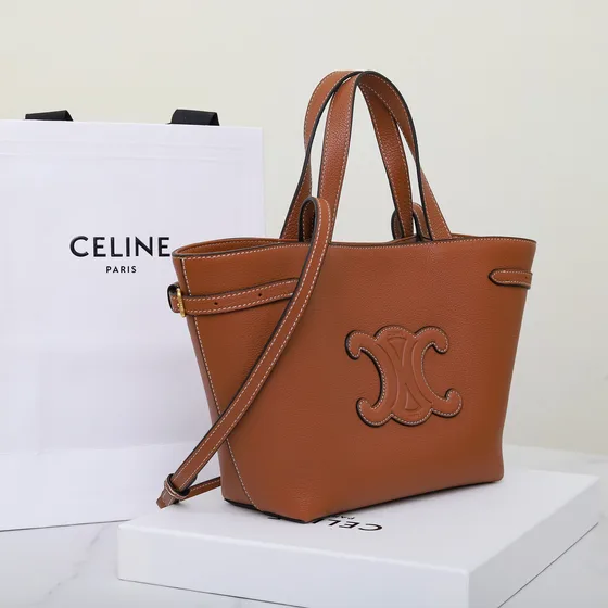 Celine Triomphe Tan/Brun Shoppertasketur