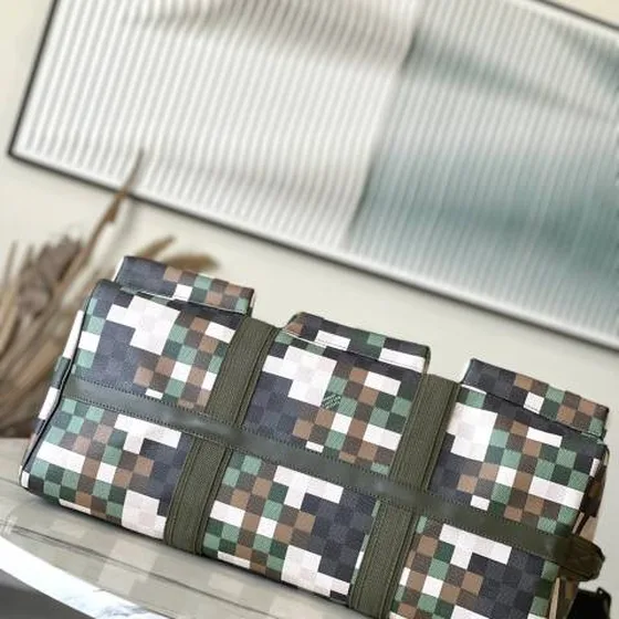 Louis Vuitton Verde Marrom Checkered travel