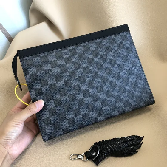 Louis Vuitton Pochette Voyage Graphite Black 26cm Pouch
