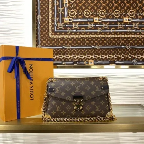 Louis Vuitton Pochette M tis East West Monogram Brown Black Shoulder Bag