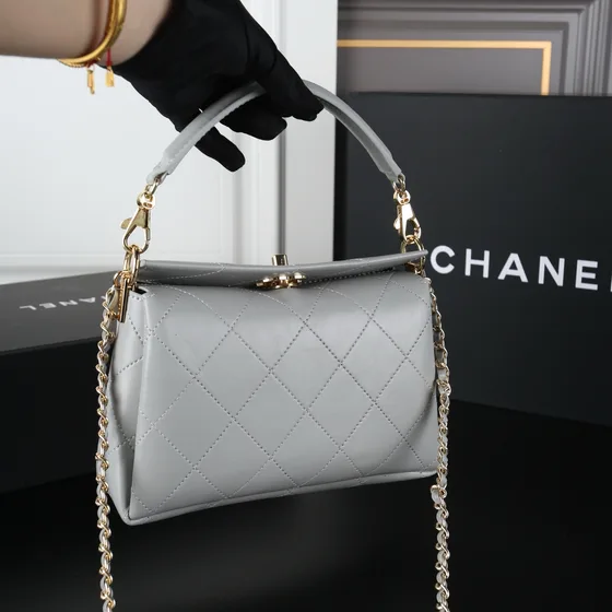 Chanel Trendy Cc Grey Top Handle