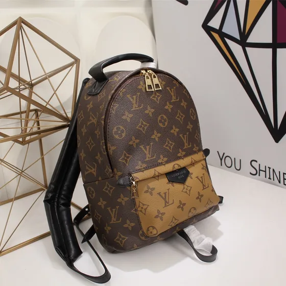 Louis Vuitton Palm Springs Marrom Monogram Reverse Mochila