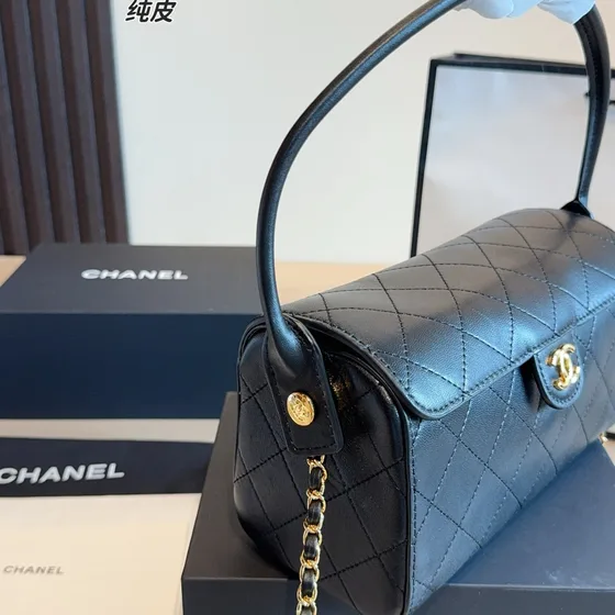 Chanel Vanity Box Bag Negro Asa superior