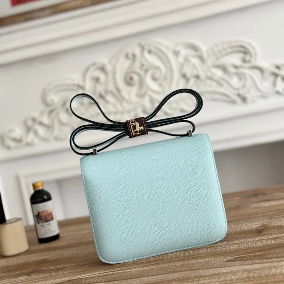 Hermes Constance Light Azul Crossbody
