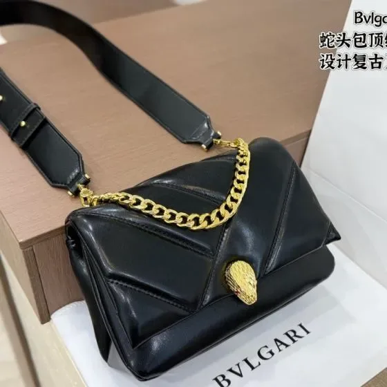 Bvlgari Serpenti Cabochon Black Crossbody