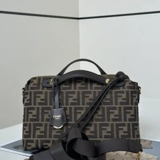 Fendi By The Way Boston Bag Brown Top Handle