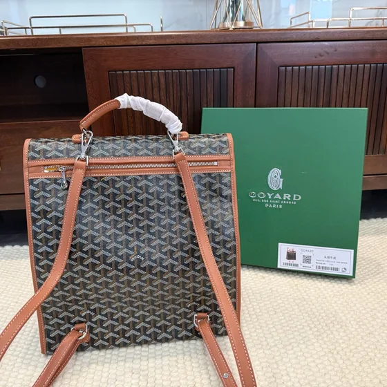 Goyard Saint Louis Black And Tan Tote Bag