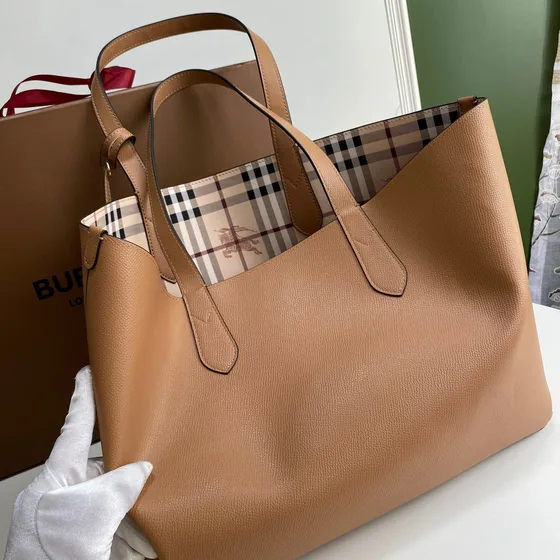 Burberry Check Sac cabas Beige Sac cabas