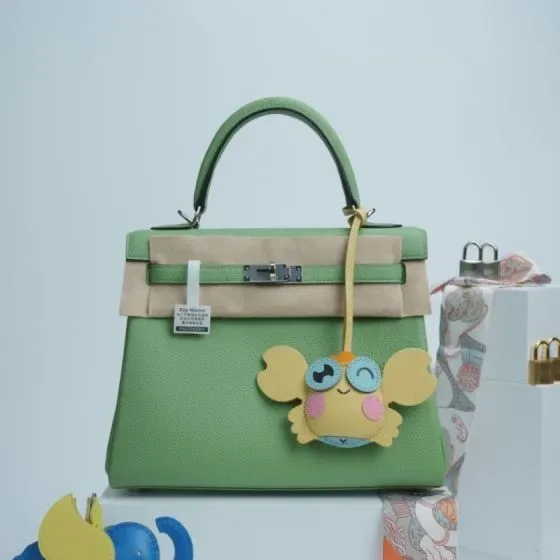 Hermes Kelly Green Top Handle