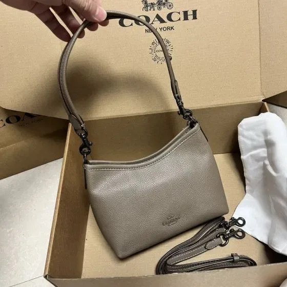 Coach City Mini Crossbody Bag Grey Taupe Shoulder Bag