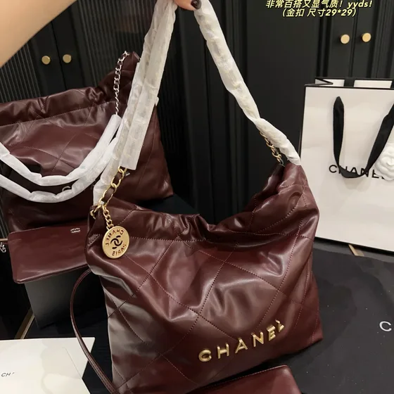 Hermes 22 Bag Burgundy 29 29cm Hobo